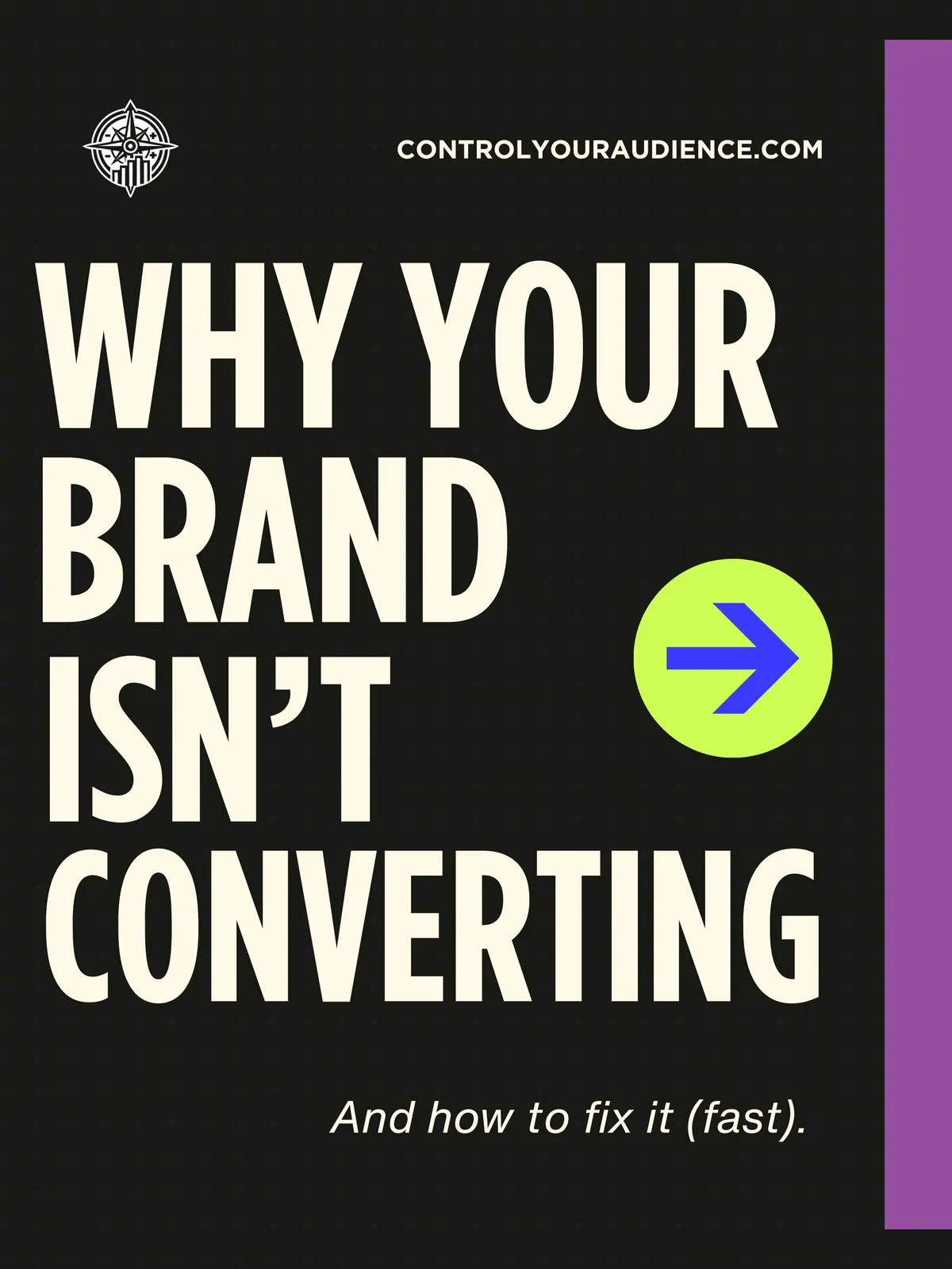 Why Your Brand Isn't Converting — cover frame
